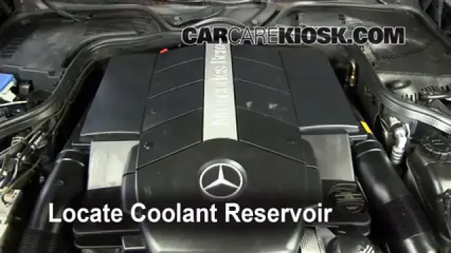 2006 Mercedes-Benz CLS500 5.0L V8 Refrigerante (anticongelante) Controlar nivel de líquido